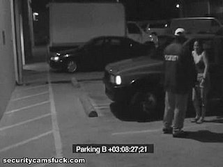 Parking Lot Conduct oneself Caught By A Security Camera