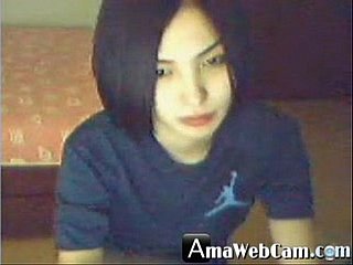 Una deliziosa ragazza coreana, arrapata with respect to webcam