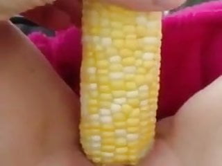 Making out myself with a corncub