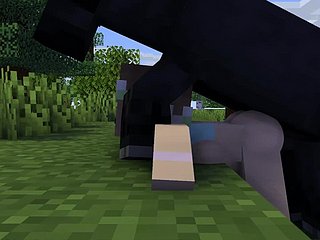 Minecraft- Cô fucked bởi scrub ngựa và một Seducer